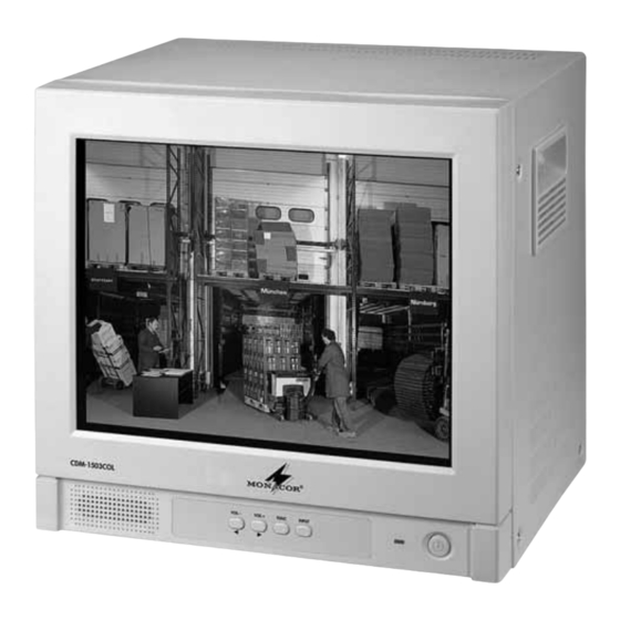 Monacor security CDM-1403COL Manual De Instrucciones