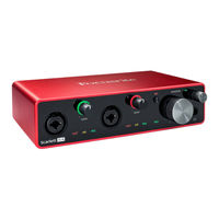 Focusrite Scarlett 4i4 MOSC0026 Guia Del Usuario