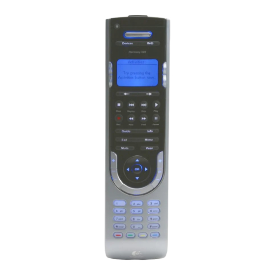 Logitech Harmony 525 Manuales