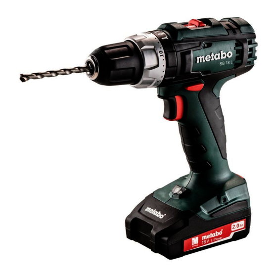 Metabo BS 18 L Manual Original