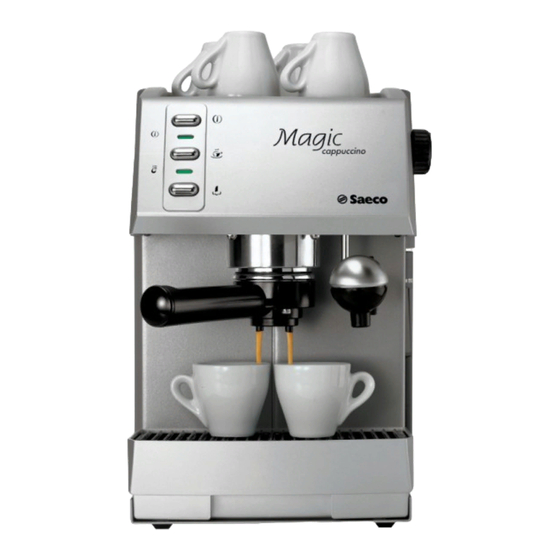 Saeco MAGIC CAPPUCINO COMBI SILVER Manuales