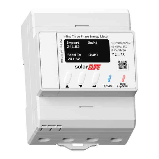 SolarEdge MTR-240-3PC1-D-A-MW Guía Rápida De Instalación
