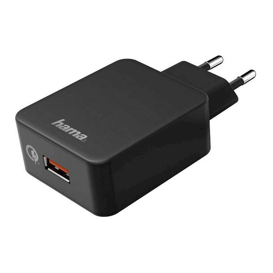 Hama Quick Charge Instrucciones De Uso