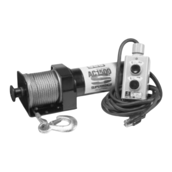 Superwinch AC1500 Manual Del Propietário