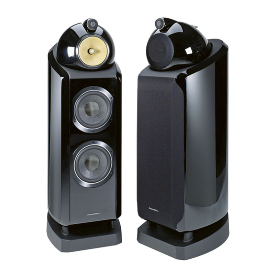Bowers & Wilkins 802 Diamond Serie Manual Del Usuario