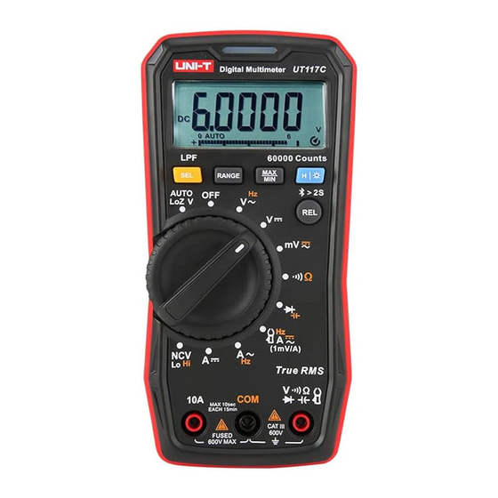 UNI-T UT117C Manual De Usuario