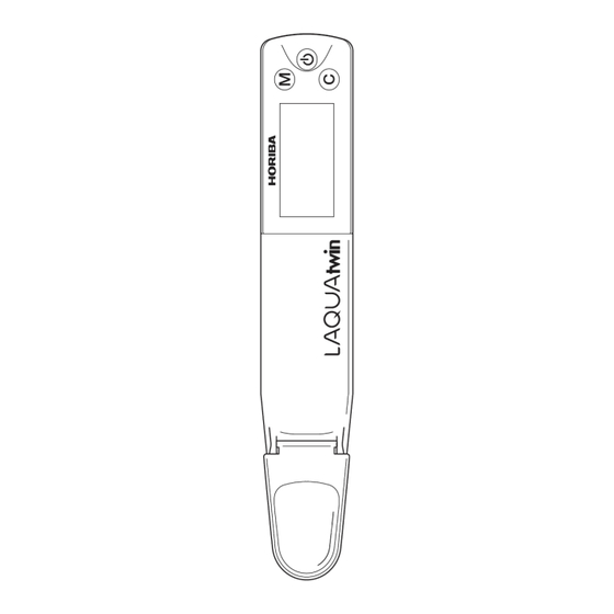 Horiba Scientific LAQUAtwin Manual De Instrucciones