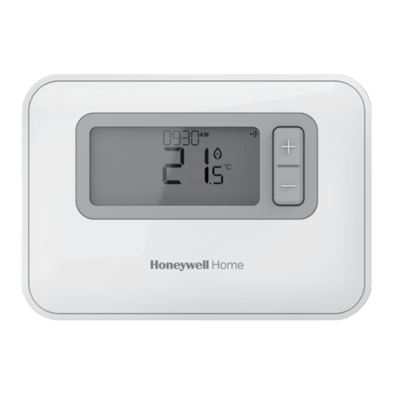 Honeywell Home T3 Guía Del Usuario De Inicio Rápido