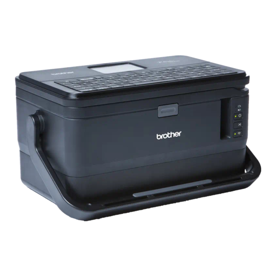 Brother P-touch D800W Guia Del Usuario