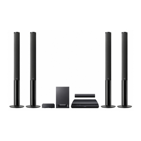 Sony BDV-E980W Guía De Ajuste Rápido