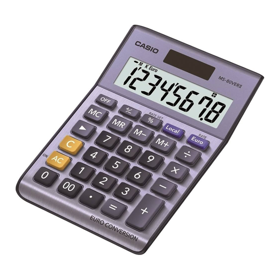 Casio MS-80VERII Guia Del Usuario