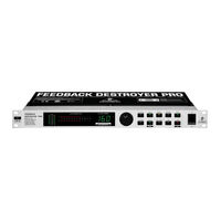 Behringer FEEDBACK DESTROYER PRO DSP1100P Instrucciones Breves