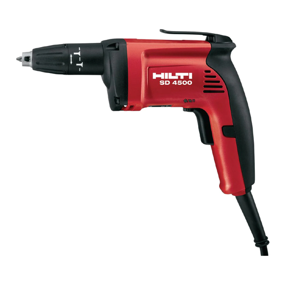 Hilti SD 4500 Manual De Instrucciones