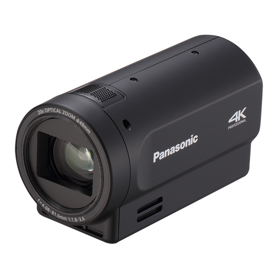 Panasonic POVCAM AG-UCK20G Instrucciones De Funcionamiento