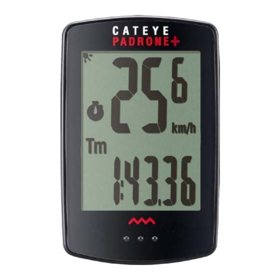 Cateye PADRONE+ CC-PA110W Manual De Usuario