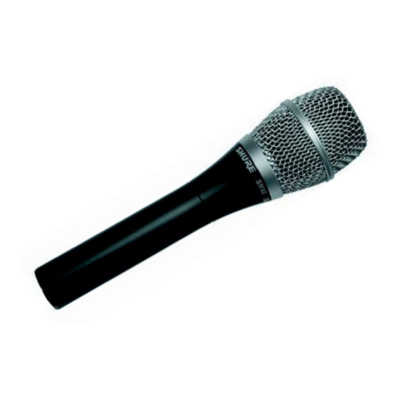 Shure SM86 Manual Del Usuario