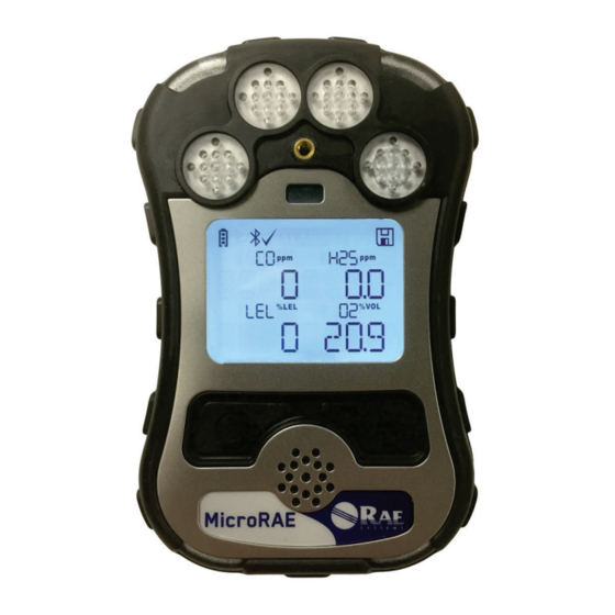 Honeywell RAE Systems MicroRAE Guia De Inicio Rapido