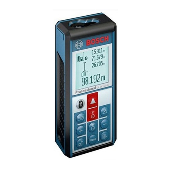 Bosch GLM 100 C Professional Manual Original