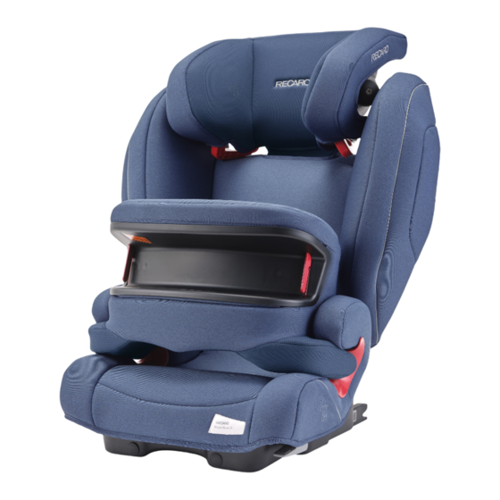 RECARO MONZA NOVA IS Manual Del Usuario