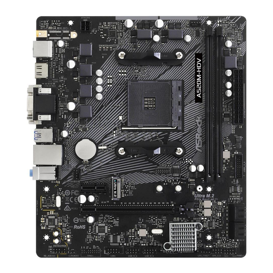 ASROCK A520M-HDV Manuales