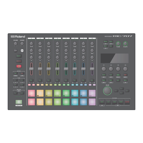 Roland MC-707 Manual Del Usuario