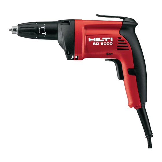 Hilti SD 6000 Manual De Instrucciones