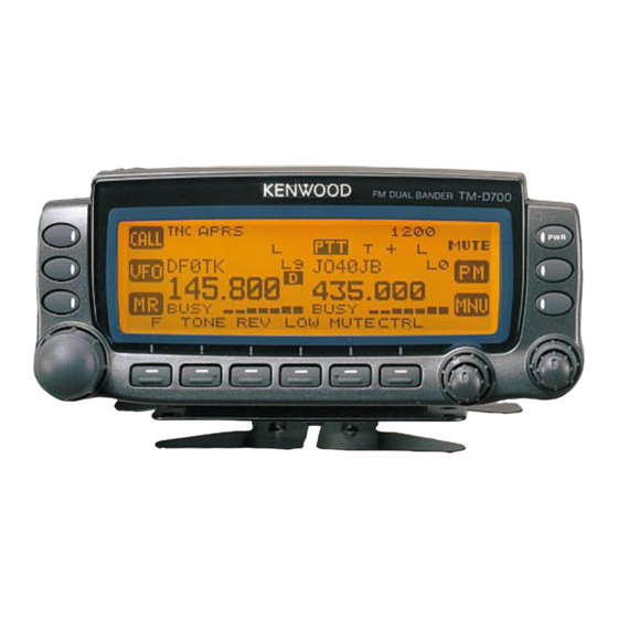 Kenwood TM-D700A Manual De Instrucciones