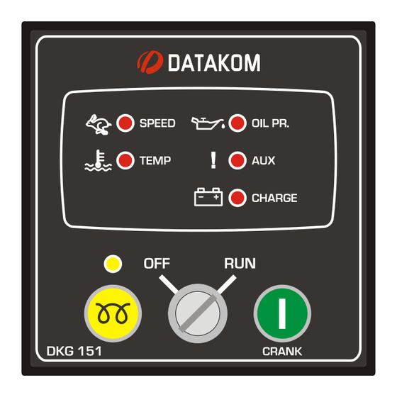 Datakom DKG-151 Instrucciones De Instalación Y  Operación