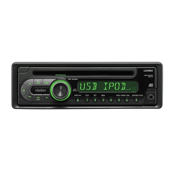 Clarion CZ209E Manual De Instrucciones