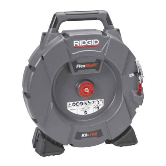 RIDGID FlexShaft K9-102 Manual De Instrucciones