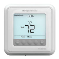 Honeywell Home T6 Pro Hydronic Guia Del Usuario