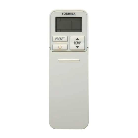 Toshiba RBC-AXU31C-E Manual Del Propietário