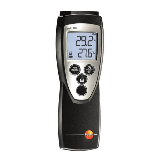testo 720 Manual De Instrucciones