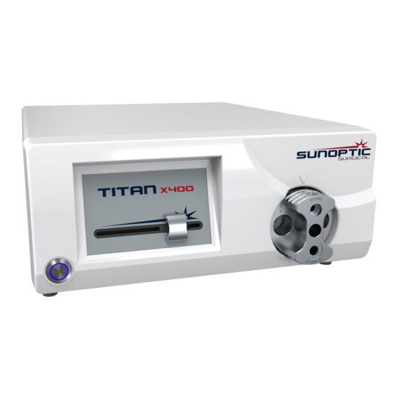 Sunoptic Surgical Titan X400 Manual De Instrucciones