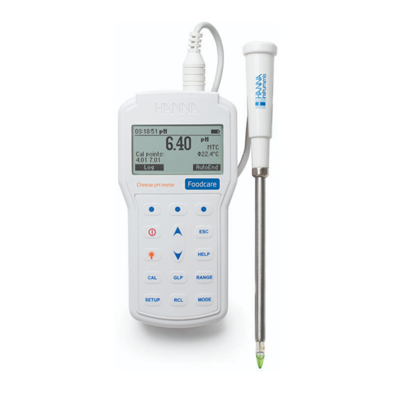 Hanna Instruments HI98165 Manual De Instrucciones
