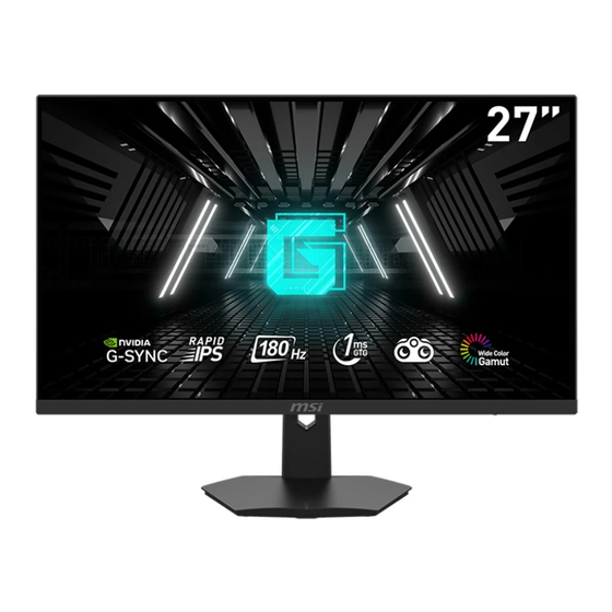 MSI G Serie Guía De Usuario