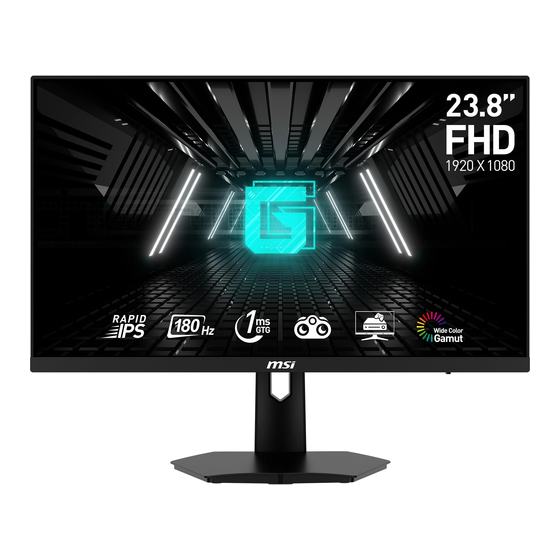 MSI G Serie Guía De Usuario