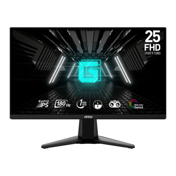 MSI G Serie Guía De Usuario