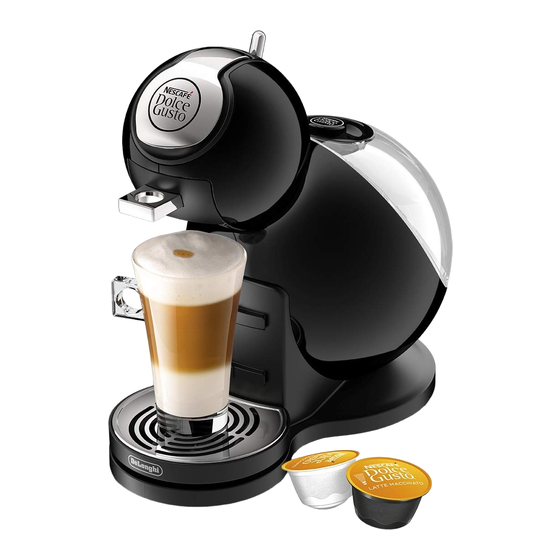 DeLonghi Nescafe Dolce Gusto MELODY 3 Inicio Rápido