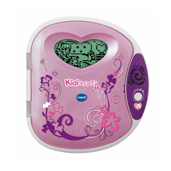 VTech Kidisecrets 2 Manual De Instrucciones