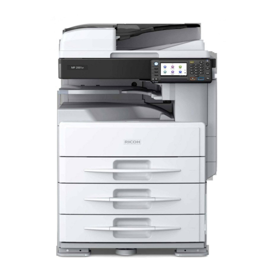 Ricoh MP 2001L Instrucciones De Uso