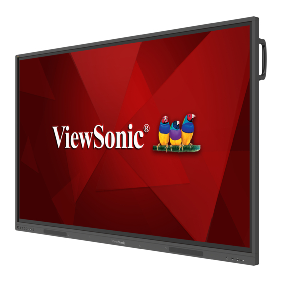 ViewSonic ViewBoard Serie Guia De Inicio Rapido