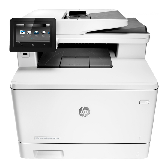 HP Color LaserJet Pro MFP M477 Guía De Introducción