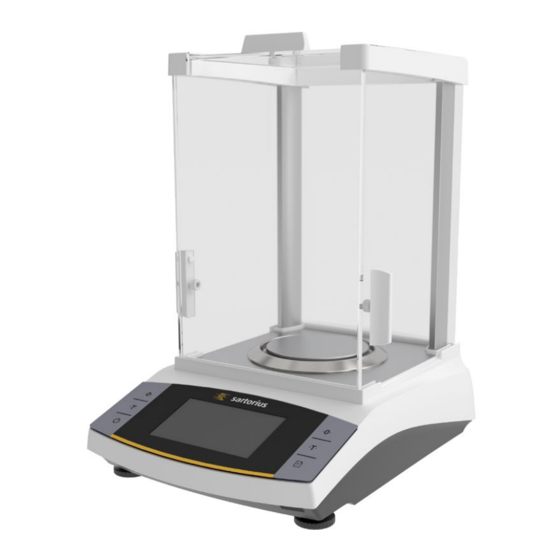 Sartorius Entris II Advanced Line BCA Manuales