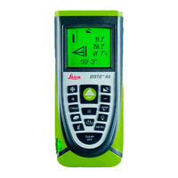 Leica Geosystems DISTO A8 Manual De Instrucciones