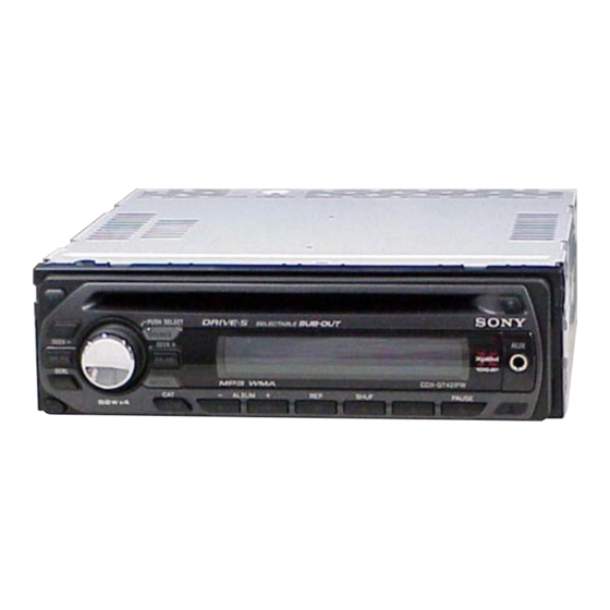 Sony CDX-GT42IPW Manual De Instrucciones