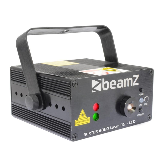 Beamz Anthe Laser RGB Manuales