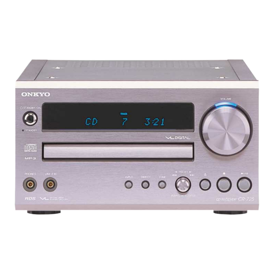 Onkyo CR-725 Manual De Instrucciones