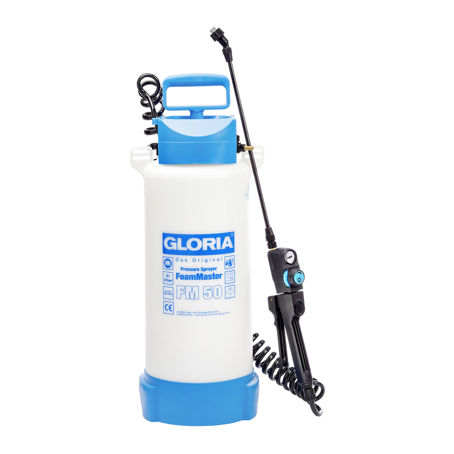 Gloria FoamMaster FM 50 Instrucciones De Uso