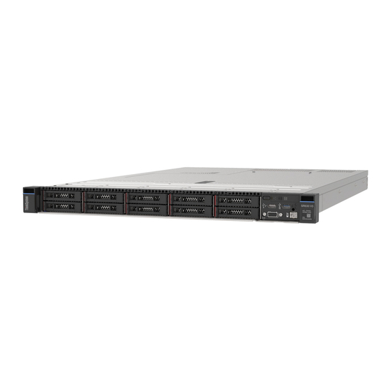 Lenovo ThinkSystem SR630 V3 Guía De Configuración